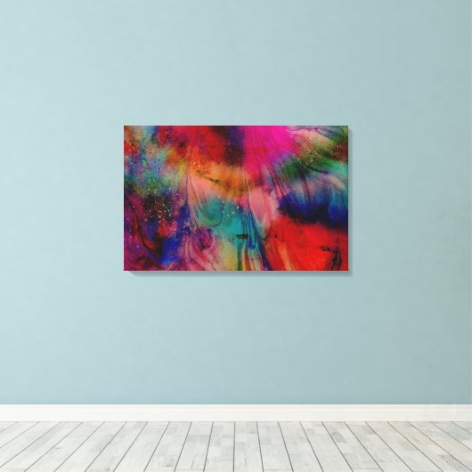 Abstrakte Wasserfarbe Leinwanddruck (Insitu (Holzboden))