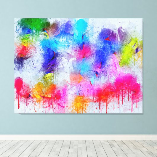 Abstrakte Wasserfarbe Leinwanddruck (Insitu (Holzboden))