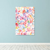 Abstrakte Wasserfarbe Locarno Leinwanddruck (Insitu (Holzboden))