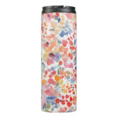 Abstrakte Wasserfarbe Locarno Thermosbecher (Rückseite)