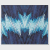 Abstrakte Wasserfarbe mit blauem Hub, Farbe mit ho Geschenkpapier (Flach)