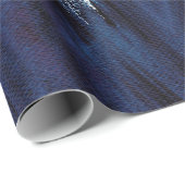 Abstrakte Wasserfarbe mit blauem Hub, Farbe mit ho Geschenkpapier (Rolleneckpunkt)