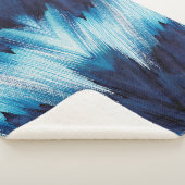 Abstrakte Wasserfarbe mit blauem Hub, Farbe mit ho Sherpadecke (3/4)