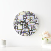 Abstrakte Wasserfarbe Moderne Moderne Große Wanduhr (Zuhause)