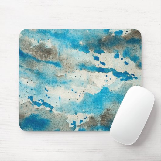 Abstrakte Wasserfarbe Mousepad (Mit Mouse)