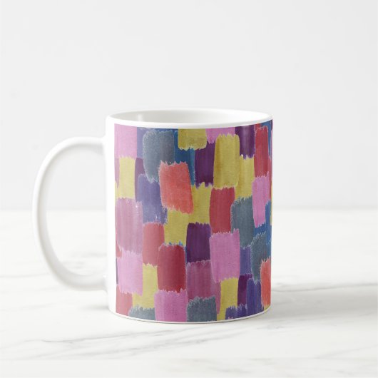 Abstrakte Wasserfarbe: nahtloser Splash-Hintergrun Kaffeetasse (Links)