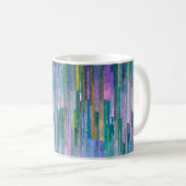 Abstrakte Wasserfarbe, Ölfarbe Hintergrund. Kaffeetasse (VorderseiteRechts)
