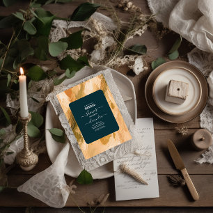 Abstrakte Wasserfarbe Pinselstriche Stroke Bridal Einladung