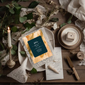 Abstrakte Wasserfarbe Pinselstriche Stroke Bridal Einladung