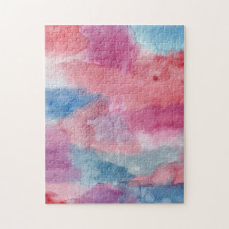 Abstrakte Wasserfarbe Puzzle