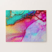 Abstrakte Wasserfarbe Puzzle (Horizontal)