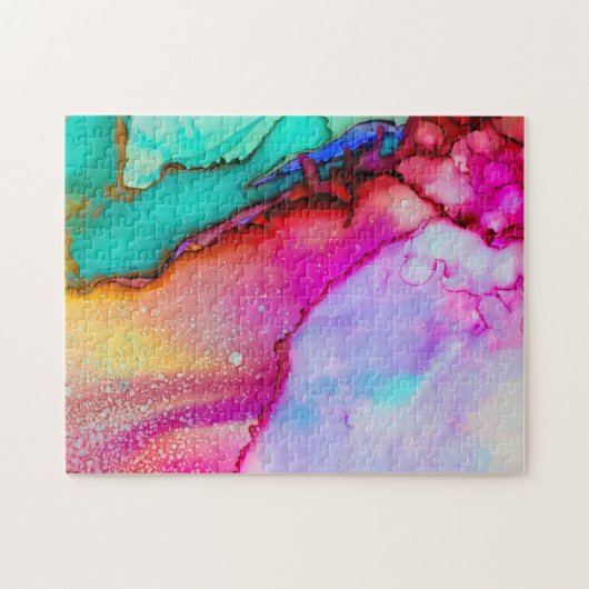 Abstrakte Wasserfarbe Puzzle (Horizontal)