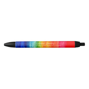 Abstrakte Wasserfarbe Rainbow Marketing Kugelschreiber