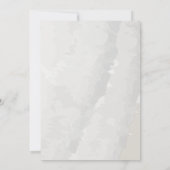 Abstrakte Wasserfarbe Rosa Pinselstriche Hochzeite Einladung (Rückseite)