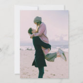 Abstrakte Wasserfarbe Save the Date Einladung (Rückseite)