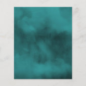 Abstrakte Wasserfarbe Save the Date Flyer (Hinten)