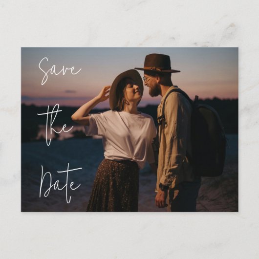 Abstrakte Wasserfarbe Save the Date Postkarte (Vorderseite)