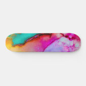 Abstrakte Wasserfarbe Skateboard (Horizontal)