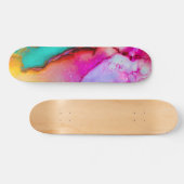 Abstrakte Wasserfarbe Skateboard (Horizontal)