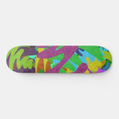 Abstrakte Wasserfarbe Skateboard (Horizontal)