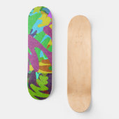 Abstrakte Wasserfarbe Skateboard (Vorderseite)
