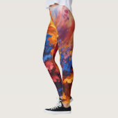 Abstrakte Wasserfarbe-Spritz-Leggings Leggings (Links)