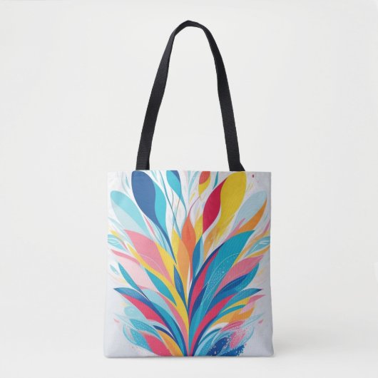 Abstrakte Wasserfarbe Tasche (Vorderseite)