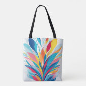 Abstrakte Wasserfarbe Tasche (Rückseite)