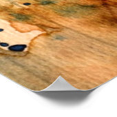 Abstrakte Wasserfarbe und alter Hintergrund Poster (Ecke)