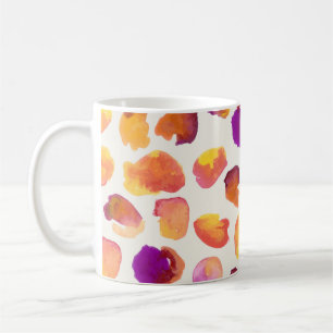 Abstrakte Wasserfarbe Vintag Nahtlose Illustration Kaffeetasse