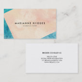 Abstrakte Wasserfarbe Visitenkarte (Vorne/Hinten)
