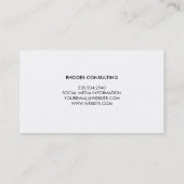 Abstrakte Wasserfarbe Visitenkarte (Rückseite)