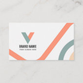 Abstrakte Wasserfarbe Visitenkarte (Rückseite)