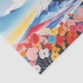 Abstrakte Wasserfarbe Whimsical Springtime Seidenpapier (Ausschnitt)