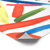 Abstrakte Wasserfarbe zeichnend Poster (Ecke)