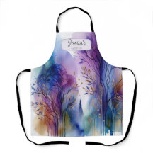 Abstrakte Wasserfarben Bäume Kunst-Studio