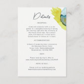 Abstrakte Wasserfarben Blau Begleitkarte (Vorderseite)