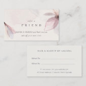 Abstrakte Wasserfarben - Blumenladen Visitenkarte (Vorne/Hinten)