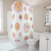 abstrakte Wasserfarben Duschvorhang (Beispiel)