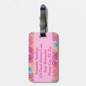 Abstrakte Wasserfarben - Gepäckmarken Gepäckanhänger (Rückseite vertikal)