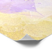 Abstrakte Wasserfarben - Hintergrund Poster (Ecke)