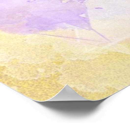Abstrakte Wasserfarben - Hintergrund Poster (Ecke)