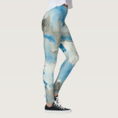 abstrakte Wasserfarben-Leggings Leggings (Rechts)