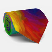 Abstrakte Wasserfarben Necktie Krawatte (Gerollt)
