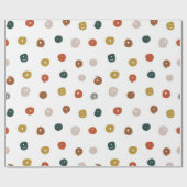 Abstrakte Wasserfarben-Neutralpunkte Geschenkpapier (Flach)