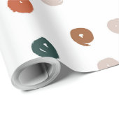 Abstrakte Wasserfarben-Neutralpunkte Geschenkpapier (Rolleneckpunkt)