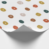 Abstrakte Wasserfarben-Neutralpunkte Geschenkpapier (Ecke)