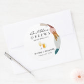 Abstrakte Wasserfarben Runder Aufkleber (Umschlag)