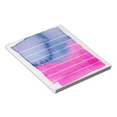 Abstrakte Wasserfarben Streifen Notizblock (angewinkelt)