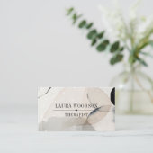 Abstrakte Wasserfarben - Therapeutische Visitenkar Visitenkarte (Stehend Vorderseite)